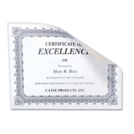 C-Line Products C-Line Products- Inc. CLI38991 Cubicle Photo Holders- w- Hook and Loop- 8-.50in.x11in.- Clear CLI38991